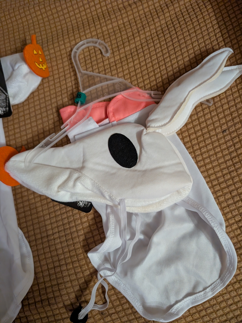 NWT Disney Nightmare Before Christmas White Bunny Dog Costume Hat w/ Ear Detail